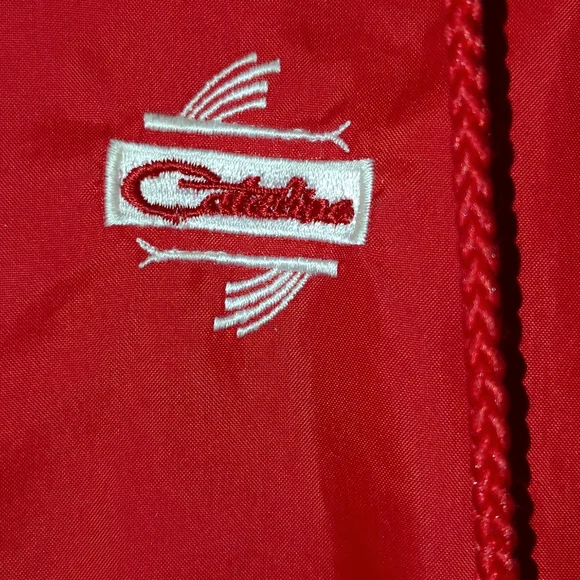 Catalina Island RAre Authentic Sailing Red Windbreaker Jacket for Men Or Women!! - Picture 3 of 11